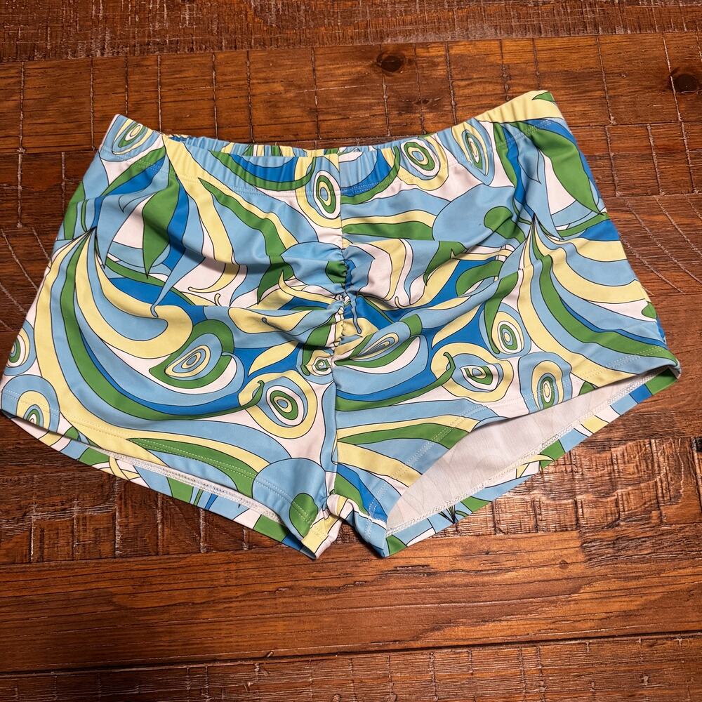 SHEIN Women’s Multicolor Stretch XL Swim Bottoms Beach Cruise Vac 82% Polyester